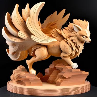 3D модель В облаке Arcanine Rival Confrontation Get Windie (STL)